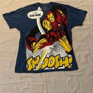 Vintage Iron Man  Marvel Shirt AOP All Over Print Comics L RARE 2009